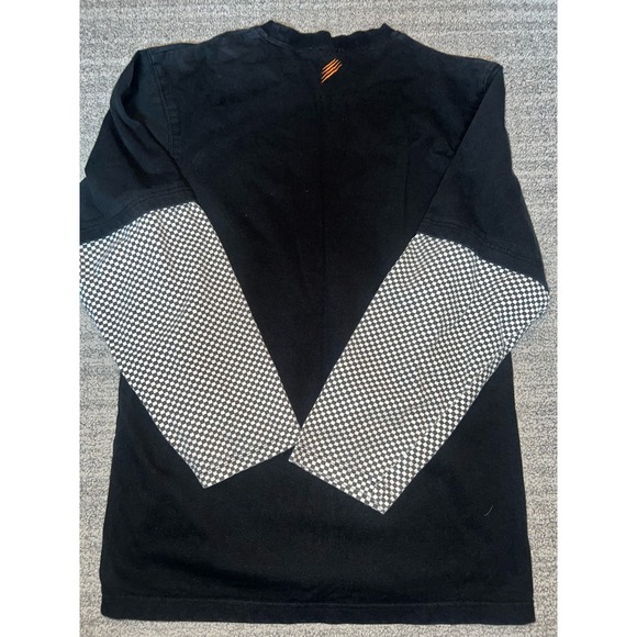 Mongoose Black and White checkered long sleeve T shirt. Size medium - Picture 2 of 7